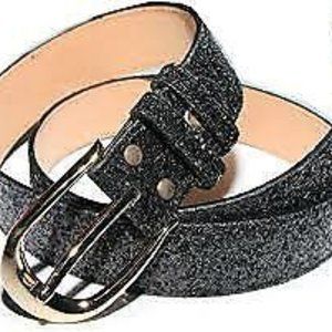 Designer High Fashion Sequin Genuine Leather Belt